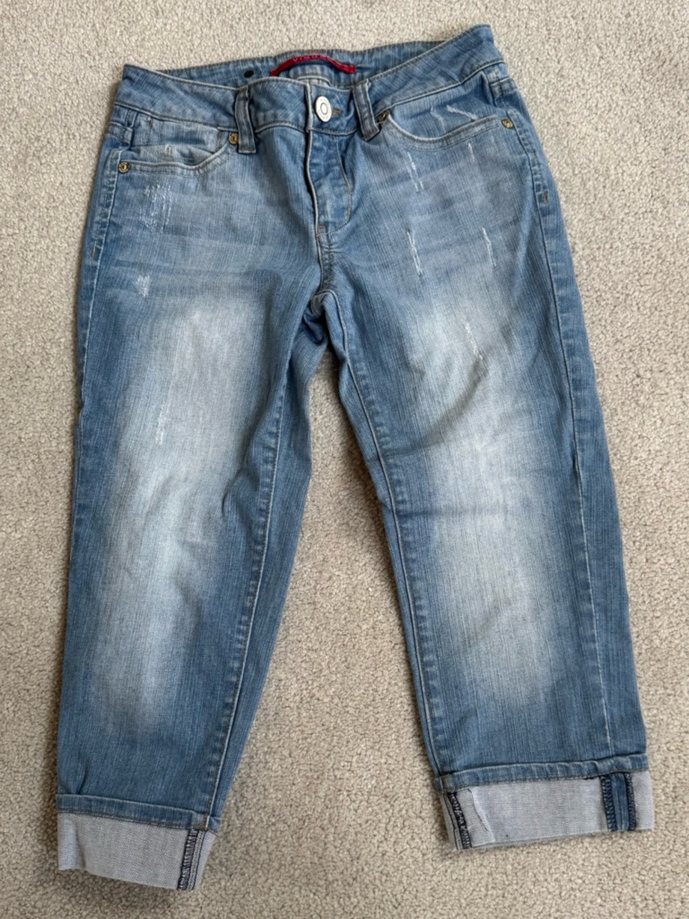 Vintage Vigoss Women’s Blue Washed Capris Size 0